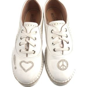 Love Moschino
Leather Studded Accents Espadrille Sneakers